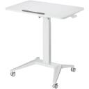 Maclean mobilais galds klēpjdatoram MC-453W, 760-1090mm, 800x520mm, 8kg, pneimatiskā augstuma regulē&scaron;ana, leņķa regulē&scaron;ana 0-30&deg;