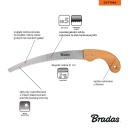 Koka zāģis V-SERIES, BRADAS, KT-V1401, 310mm asmens no SK5 tērauda