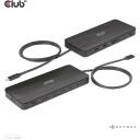 Club3D dokstacija CSV-1581, Thunderbolt 4, 3x Thunderbolt 4, 3x USB 2.0, 1x RJ-45, 140 W, 1000 Mbit/s, melna