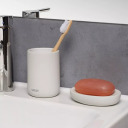 Hambaharja konteiner Pehme keraamiline, valge 156410101 TATAY