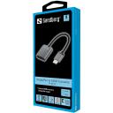 Sandberg adapteris 509-19, 0.2m, 1xDisplayPort v1.4, 1xHDMI v2.0, 3840x2160P 60Hz, 18Gbps, aktyvus