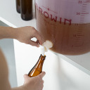 Permatomas fermentacijos indas BROWIN 340439, 30 L, su spauda, čiaupu ir dangčiu, polipropilenas BPA be