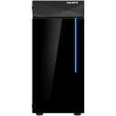 Gigabyte Korpus C200 GLASS GB-C200G, 2xUSB 3.0, 2x2.5"/2x3.5", juodas, PSU apačioje, RGB LED jungiklis
