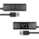 Axagon USB centras HUE-S2B 4 USB 3.0 prievadai, 30 cm laidas, 2A įkrovimas, matinė korpusas