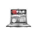 Toshiba Посудомоечная машина DW-08T2EE(W)-PL, 55 см, 49 дБ, 8 комплектов, 8 л, 7 программ, класс F