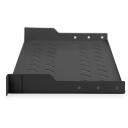 Digitus fiksēta plaukta rackiem DN-19 TRAY-1-SW, 25cm, 1U, melns, tērauds