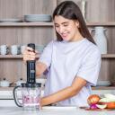 Black Decker Rokas blenderis BXHBA1501E, 1500 W, ergonomisks dizains, noņemams asmeņu bloks, viegli tīrāms, BPA bezmaksas