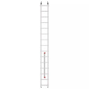 Kāpnes S80 ProfiStep duo / alumīnija / 2x15 pakāpieni 037215007 HAILO