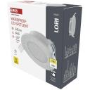 Emos LED prožektorius LORI ZV1163, 4,5 W, 345 lm, IP65, 110&deg;, 2700/4000 K, įmontuojamas, plastikas