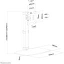 Neomounts monitori alus FPMA-D890WHITE, 10-30", maksimaalne kaal 6 kg, VESA 75x75/100x100, k&otilde;rguse reguleerimine, valge