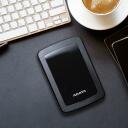 Adata HDD AHV300-1TU31-CBK 1 TB, 2.5", USB 3.2 Gen 1, must, AES kr&uuml;pteerimine, Plug and Play, USB kaabel kaasas