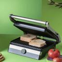 Jata Grill JEGR1596, 2000W, 230V, 29x23,6cm, kriimustatud plaadid, kallutatav &uuml;lemine plaat, mittenakkuv kate