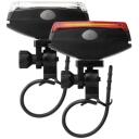Emos LED jalgratta esituled P3922, 22 lm, 2x CR2032, must, 80 h p&otilde;lemisaeg, IP43