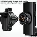 Usams Autohoidja &otilde;hu ventilatsioonile ZJ058ZJ01, 350g, 250g, must, automaatne, 360&deg; p&ouml;&ouml;ramine
