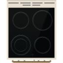 Gorenje Keraamiline GECS5B70CLI, 70L, 220-240V, 4 p&otilde;letit, elektriline ahi, ilma katteeta, kreemjas