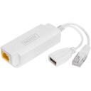 Digitus PoE sadalītājs DN-95208, DC 40-57 V, DC 5 V, 1 x RJ-45, 1 x USB Type A - 5 V 2.5 A