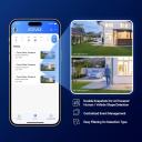 Ezviz H80 CS-H80f Āra 3×4MP Pan & Tilt 360° Gudrā Wi-Fi Kamera MicroSD / Nakts Redzamība Balts