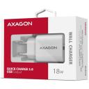 Axagon laadija ACU-QC18W 18W 1xUSB-A QC3.0, Sissejuhatav pinge 100-240V, &Uuml;lekoormuse, &Uuml;lekuumuse, &Uuml;lepinge kaitse