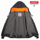 Striukė su gobtuvu, tamsiai pilka, M, Pesso, PORTLAND_P-M, 65% poliesteris, 35% medvilnė, 420 g/m&sup2;