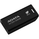 Adata USB atmintinė UC320-256G-RBK/BK, 256 GB, USB 3.2 Gen 1, juoda, be dangtelio, 85% PCR plastiko