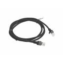 Lanberg patch kaabel CAT.6 UTP PCU6-10CC-0150-BK, 1.5 m, must, RJ-45 - isane, UTP, vormitud, takistusteta