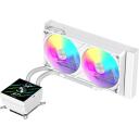 Gamemax protsessori jahuti GLACIER 240 LCD WH, 240 mm, 85.82 cfm, TDP kuni 280W, ARGB ventilaator