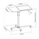 Sbox Projektoru statīvs PFS-2, 10kg uz plauktu, 772-872mm augstums, melna/sudraba, MDF/PVC/tērauds