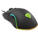 Genesis spēļu pele Krypton 220 NMG-1770, 6400 DPI, 6 pogas, RGB apgaismojums, USB, 1.8 m kabelis, ergonomisks dizains