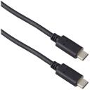 Targus USB-C kabelis 1 m ACC927EU, 10 Gbps, 5 A, 100 W, melns, 4K atbalsts, apgriežams C savienotājs