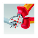 Kabeļu &scaron;ķēres, Knipex, 95 26 165, hromētas, izolētas rokturi, VDE testētas, grie&scaron;anas jauda līdz 50 mm&sup2;