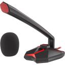 Genesis Spēļu mikrofons Radium 200 NGM-1392, 1.5m, 30dB, USB Type-A, kapacitatīvs, sarkans LED apgaismojums