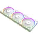 Asus Datora korpusa ventilators MR120 90DA00L3-B09020, 12 cm, 3 ventilatori, 58 cfm, 1600 RPM, 23 dB, 7 lāpstiņas, balts, ARGB