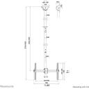 Neomounts televizora stiprinājums griestu stiprinājums CL35-440BL16XL 37-70" h 250-300 cm, 50 kg, VESA 150x200-600x400 mm