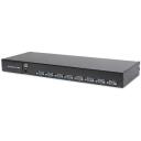 Digitus LCD konsool 19 tolline KVM DS-72211-2US, 1366x768, 8x DSUB 15pin, 1U, must klaviatuur, puuteplaat