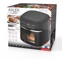 Adler Gaisa friteze AD 6318, 8 L, melna, 2500 W, 9 režīmi, elektroniskā vadība, neslīdo&scaron;as kājiņas