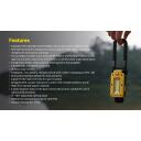 Nitecore NWL20 600 лм LED, 93 м дальность света, 5000 мАч аккумулятор, водонепроницаемый, USB зарядка, черный/желтый
