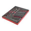 MAX BITE&trade; KOMBINĒTO SPRŪDRATA UZGRIEŽŅU ATSLĒGU KOMPLEKTS AR PUTU IELIKTNI, MAXBITE RATCHETING METRIC COMBINATION SPANNER SET - 22 PCS, 4932493248 MILWAUKEE