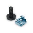 Digitus paigalduskrue DN-19 SET, 50tk, 19.8mm, must, teras, kruvid, mutrid, tihendid