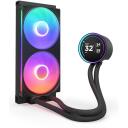 Nzxt CPU Jahuti RL-KR28E-B2, 2 ventilaatorit, 140mm, 98.61cfm, 34.5dB, RGB, LCD ekraan, 8 LED