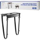 Logilink Regulējams CPU stiprinājums zem galda EO0009, 10kg, tērauds, melns, dro&scaron;ības josta, putu spilventiņ&scaron;