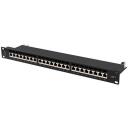 Lanberg Patch paneel 24 porti 1U PPS7-1024-B, 24 pesa, 1U, Cat7, must
