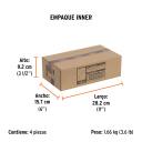 Kalts ar rokturi 19x250mm C-3/4X10G TRUPER