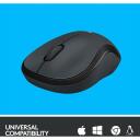 Logitech USB optinė pelė M220 SILENT 910-004878, 1000 DPI, 10m belaidis, 3 mygtukai, AA baterija