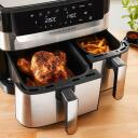 Tefal kuuma &otilde;hu frit&uuml;&uuml;r EY905D10, 5.2+3.1 L, roostevaba teras, 8 programmi, s&uuml;nkroonimisfunktsioon
