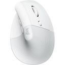 Logitech Lift vertikalus ergonominis pelė RIGH 910-006475, 4000 DPI, 4 mygtukai, RF belaidis + Bluetooth, balta