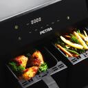 Petra Gaisa fritieris PT4750BLKVDEEU7, 2x3,7l, 1300W, elektroniskais panelis, mazgājamas daļas