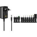 Goobay Strāvas adapteris 65592, 3-12 V, 3.6 W, 1 x DC 5.5 mm, 0.3 A, AC 100-240 V, melns
