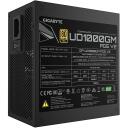 Gigabyte Maitinimo &scaron;altinis GP-UD1000GM PG5 V2, 1000W, 80 PLUS Gold, visi&scaron;kai modulinis, 120mm ventiliatorius, ATX 3.1