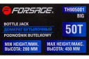 Butelio formos domkratas su manometru, Forsage, F-TH905001, 50t, auk&scaron;tis 450mm, pakėlimo auk&scaron;tis 280mm, dviejų greičių