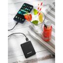 Intenso Power Bank 7313520 5000 mAh, Li-Pol&uuml;meer, 2x 5V-2.1A, USB-A, USB-C, microUSB, must